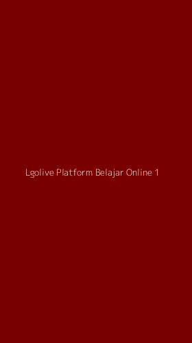 Tampilan Antarmuka Aplikasi Lgolive Platform Belajar Online - 1