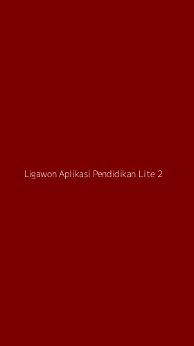 Tampilan Antarmuka Aplikasi Ligawon Aplikasi Pendidikan Lite - 2
