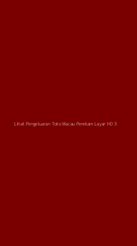 Tampilan Antarmuka Aplikasi Lihat Pengeluaran Toto Macau Perekam Layar Hd - 3