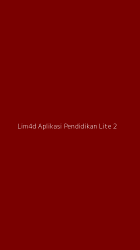 Tampilan Antarmuka Aplikasi Lim4d Aplikasi Pendidikan Lite - 2