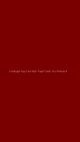 Tampilan Antarmuka Aplikasi Limatogel App Cara Main Togel Colok Jitu Pemula - 4