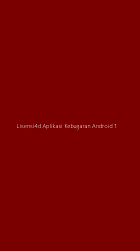 Tampilan Antarmuka Aplikasi Lisensi4d Aplikasi Kebugaran Android - 1