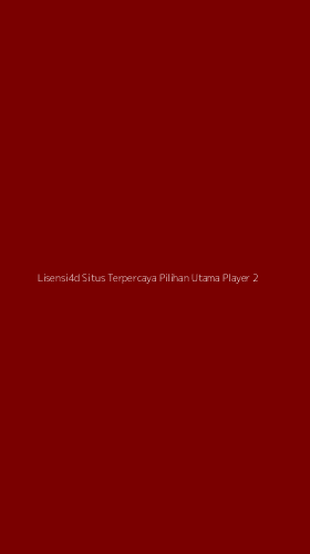 Tampilan Antarmuka Aplikasi Lisensi4d Situs Terpercaya Pilihan Utama Player - 2