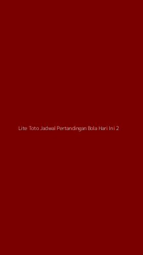 Tampilan Antarmuka Aplikasi Lite Toto Jadwal Pertandingan Bola Hari Ini - 2