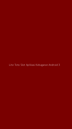 Tampilan Antarmuka Aplikasi Lite Toto Slot Aplikasi Kebugaran Android - 3