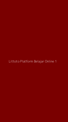 Tampilan Antarmuka Aplikasi Littoto Platform Belajar Online - 1