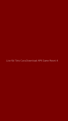 Tampilan Antarmuka Aplikasi Live 6d Toto Cara Download Apk Game Resmi - 4
