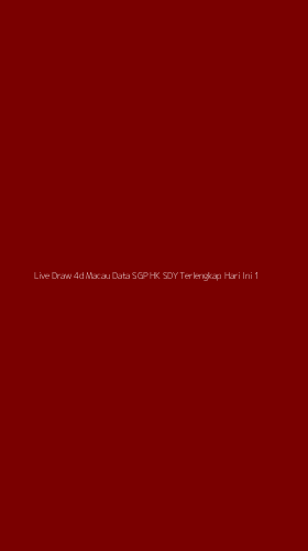 Tampilan Antarmuka Aplikasi Live Draw 4d Macau Data Sgp Hk Sdy Terlengkap Hari Ini - 1