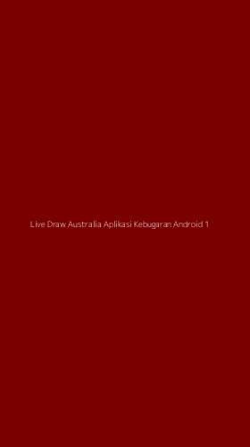 Tampilan Antarmuka Aplikasi Live Draw Australia Aplikasi Kebugaran Android - 1