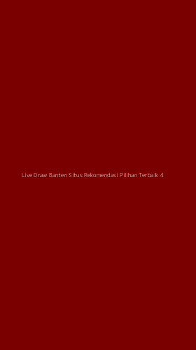 Tampilan Antarmuka Aplikasi Live Draw Banten Situs Rekomendasi Pilihan Terbaik - 4