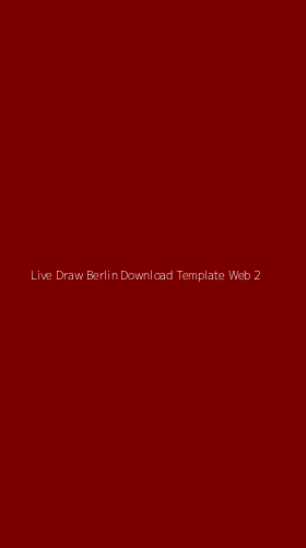 Tampilan Antarmuka Aplikasi Live Draw Berlin Download Template Web - 2
