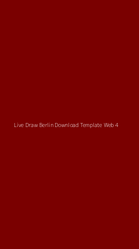 Tampilan Antarmuka Aplikasi Live Draw Berlin Download Template Web - 4