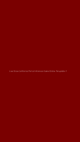 Tampilan Antarmuka Aplikasi Live Draw California Portal Informasi Game Online Terupdate - 1