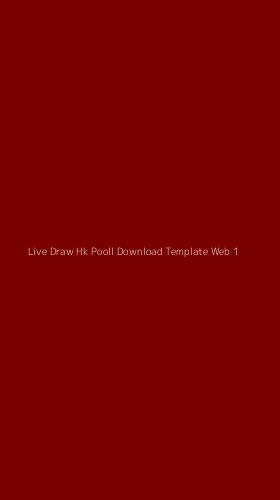 Tampilan Antarmuka Aplikasi Live Draw Hk Pooll Download Template Web - 1