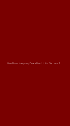 Tampilan Antarmuka Aplikasi Live Draw Kampung Dewa Musik Lite Terbaru - 2
