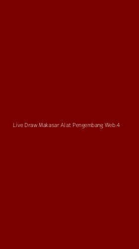 Tampilan Antarmuka Aplikasi Live Draw Makasar Alat Pengembang Web - 4