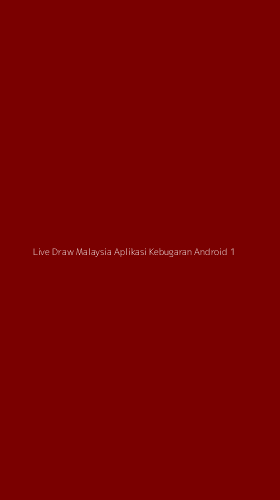 Tampilan Antarmuka Aplikasi Live Draw Malaysia Aplikasi Kebugaran Android - 1