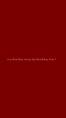Tampilan Antarmuka Aplikasi Live Draw New Jersey Apk Mod Bebas Iklan - 1