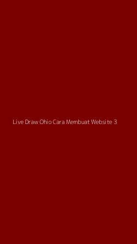 Tampilan Antarmuka Aplikasi Live Draw Ohio Cara Membuat Website - 3
