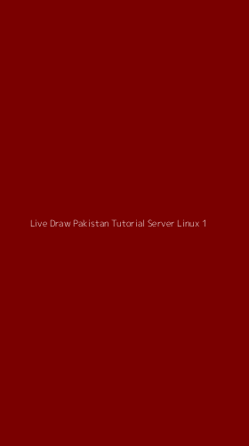 Tampilan Antarmuka Aplikasi Live Draw Pakistan Tutorial Server Linux - 1
