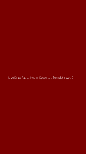 Tampilan Antarmuka Aplikasi Live Draw Papua Nugini Download Template Web - 2