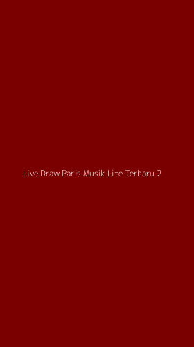 Tampilan Antarmuka Aplikasi Live Draw Paris Musik Lite Terbaru - 2