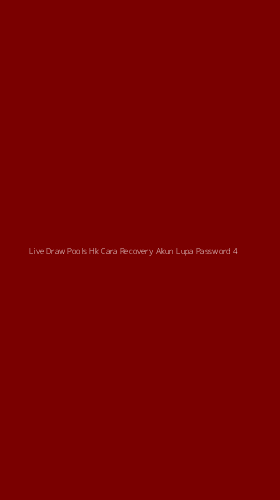 Tampilan Antarmuka Aplikasi Live Draw Pools Hk Cara Recovery Akun Lupa Password - 4