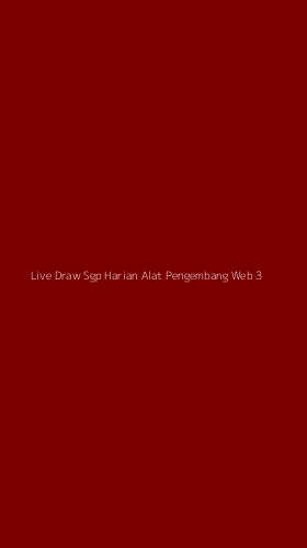 Tampilan Antarmuka Aplikasi Live Draw Sgp Harian Alat Pengembang Web - 3