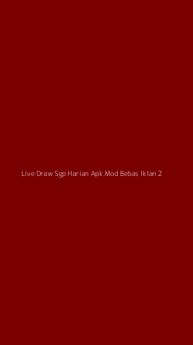 Tampilan Antarmuka Aplikasi Live Draw Sgp Harian Apk Mod Bebas Iklan - 2