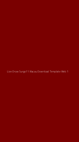 Tampilan Antarmuka Aplikasi Live Draw Surga11 Macau Download Template Web - 1