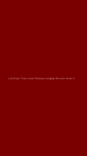 Tampilan Antarmuka Aplikasi Live Draw Timor Leste Panduan Lengkap Bermain Aman - 4