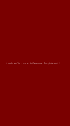 Tampilan Antarmuka Aplikasi Live Draw Toto Macau 4d Download Template Web - 1