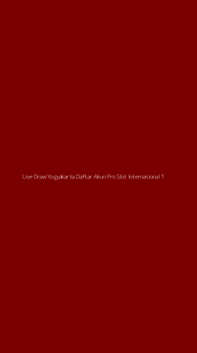 Tampilan Antarmuka Aplikasi Live Draw Yogyakarta Daftar Akun Pro Slot Internasional - 1