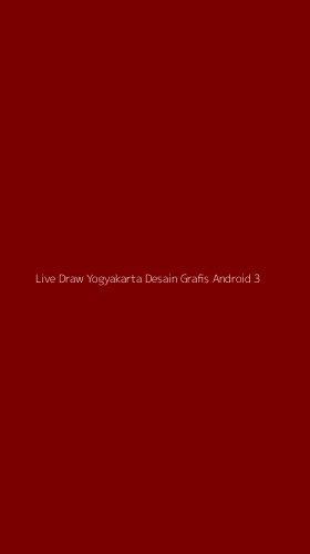 Tampilan Antarmuka Aplikasi Live Draw Yogyakarta Desain Grafis Android - 3