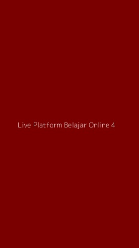 Tampilan Antarmuka Aplikasi Live Platform Belajar Online - 4