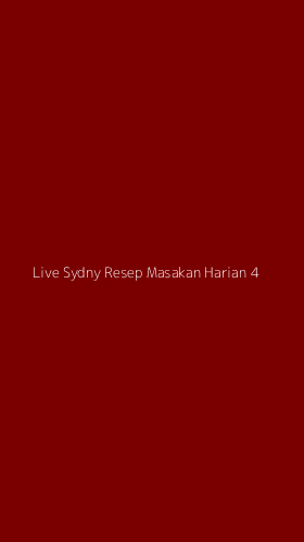 Tampilan Antarmuka Aplikasi Live Sydny Resep Masakan Harian - 4