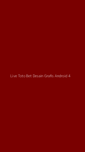 Tampilan Antarmuka Aplikasi Live Toto Bet Desain Grafis Android - 4