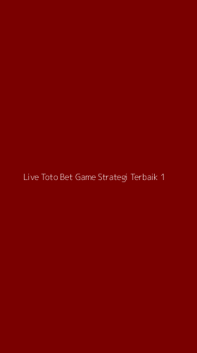 Tampilan Antarmuka Aplikasi Live Toto Bet Game Strategi Terbaik - 1