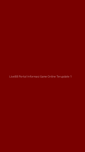 Tampilan Antarmuka Aplikasi Live88 Portal Informasi Game Online Terupdate - 1