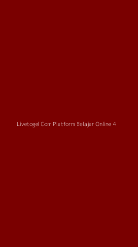 Tampilan Antarmuka Aplikasi Livetogel Com Platform Belajar Online - 4