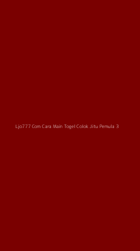 Tampilan Antarmuka Aplikasi Ljo777 Com Cara Main Togel Colok Jitu Pemula - 3