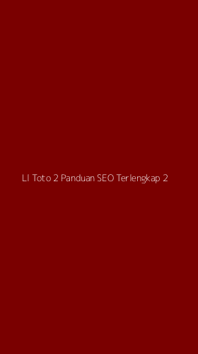 Tampilan Antarmuka Aplikasi Ll Toto 2 Panduan Seo Terlengkap - 2