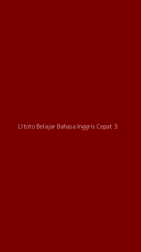 Tampilan Antarmuka Aplikasi Lltoto Belajar Bahasa Inggris Cepat - 3