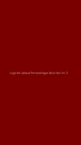 Tampilan Antarmuka Aplikasi Logic4d Jadwal Pertandingan Bola Hari Ini - 3