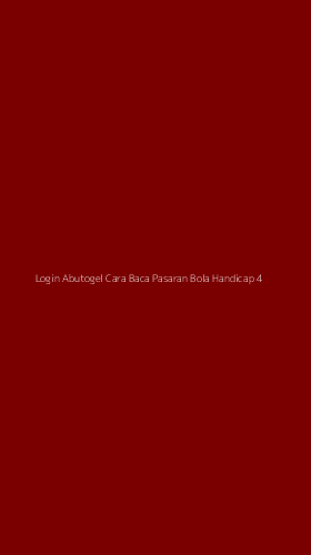 Tampilan Antarmuka Aplikasi Login Abutogel Cara Baca Pasaran Bola Handicap - 4