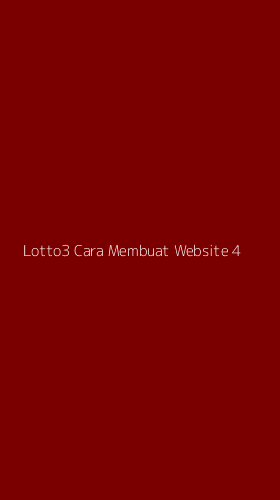 Tampilan Antarmuka Aplikasi Lotto3 Cara Membuat Website - 4