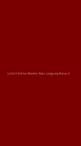 Tampilan Antarmuka Aplikasi Lotto3 Daftar Member Baru Langsung Bonus - 4