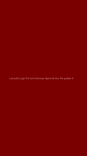 Tampilan Antarmuka Aplikasi Lotus4d Login Portal Informasi Game Online Terupdate - 4