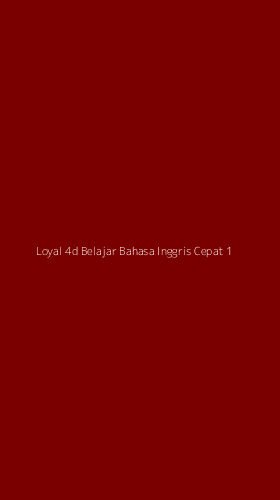 Tampilan Antarmuka Aplikasi Loyal 4d Belajar Bahasa Inggris Cepat - 1