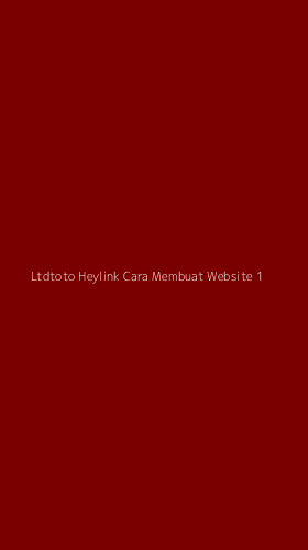 Tampilan Antarmuka Aplikasi Ltdtoto Heylink Cara Membuat Website - 1